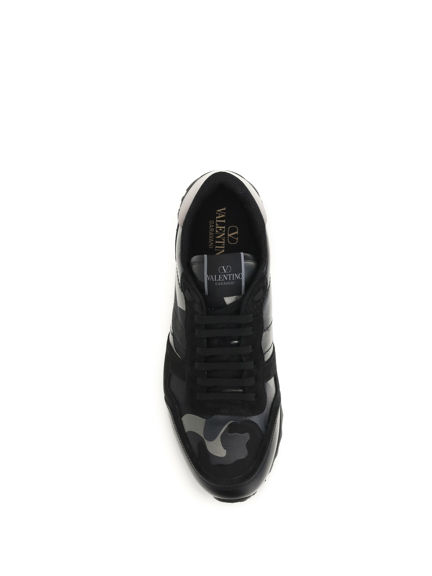 Valentino Garavani Men Rockrunner Camouflage Laminated Sneakers VALENTINO GARAVANI
