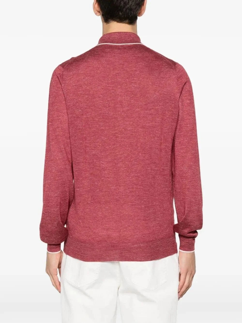 Brunello Cucinelli Men Long Sleeve Polo BRUNELLO CUCINELLI