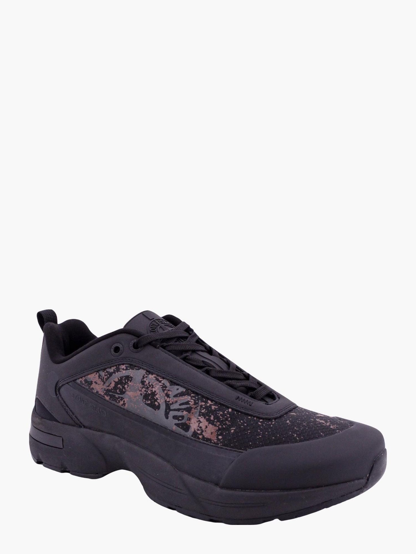 Stone Island Men Grime Man Black Sneakers STONE ISLAND