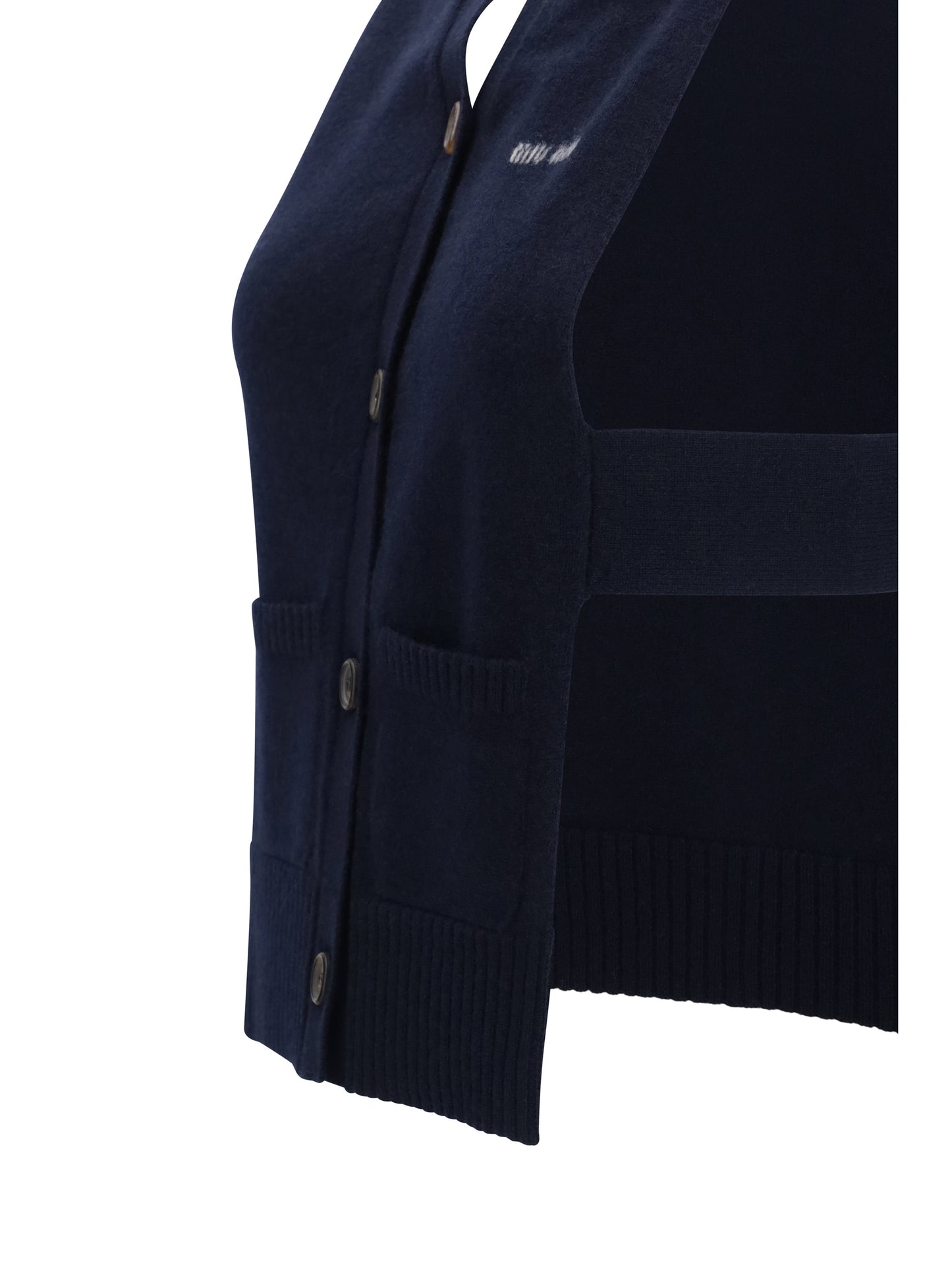 Miu Miu Women Cashmere Cardigan Vest MIU MIU