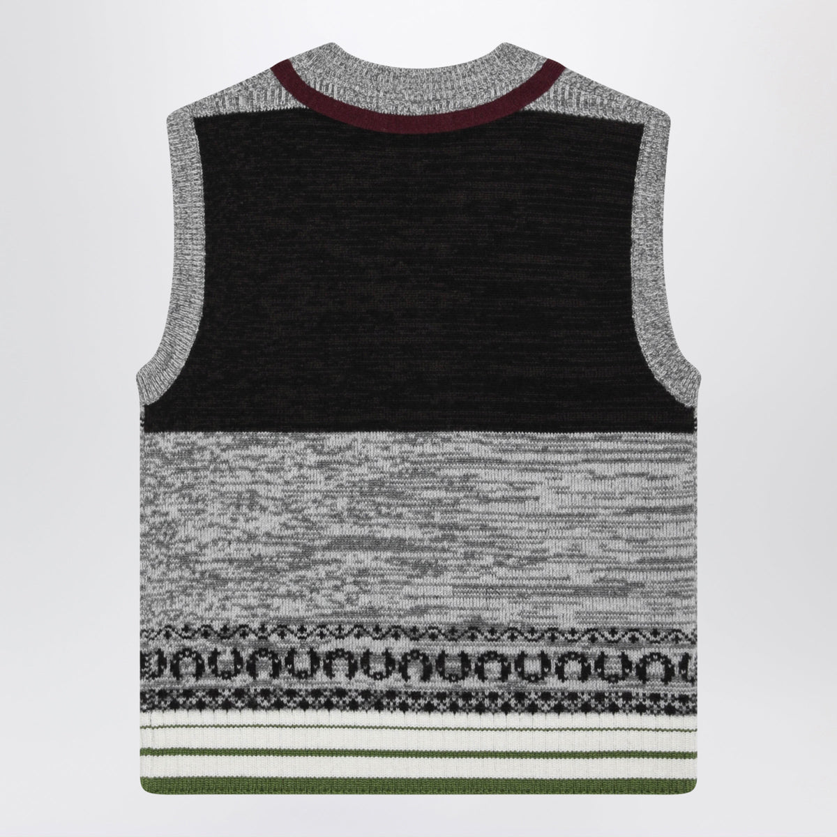 Dries Van Noten Ecru Cashmere And Wool Fitted Top Women DRIES VAN NOTEN