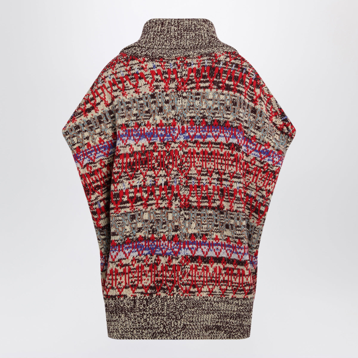 Dries Van Noten Jacquard Sleeveless Cardigan In Wool And Cashmere Women DRIES VAN NOTEN