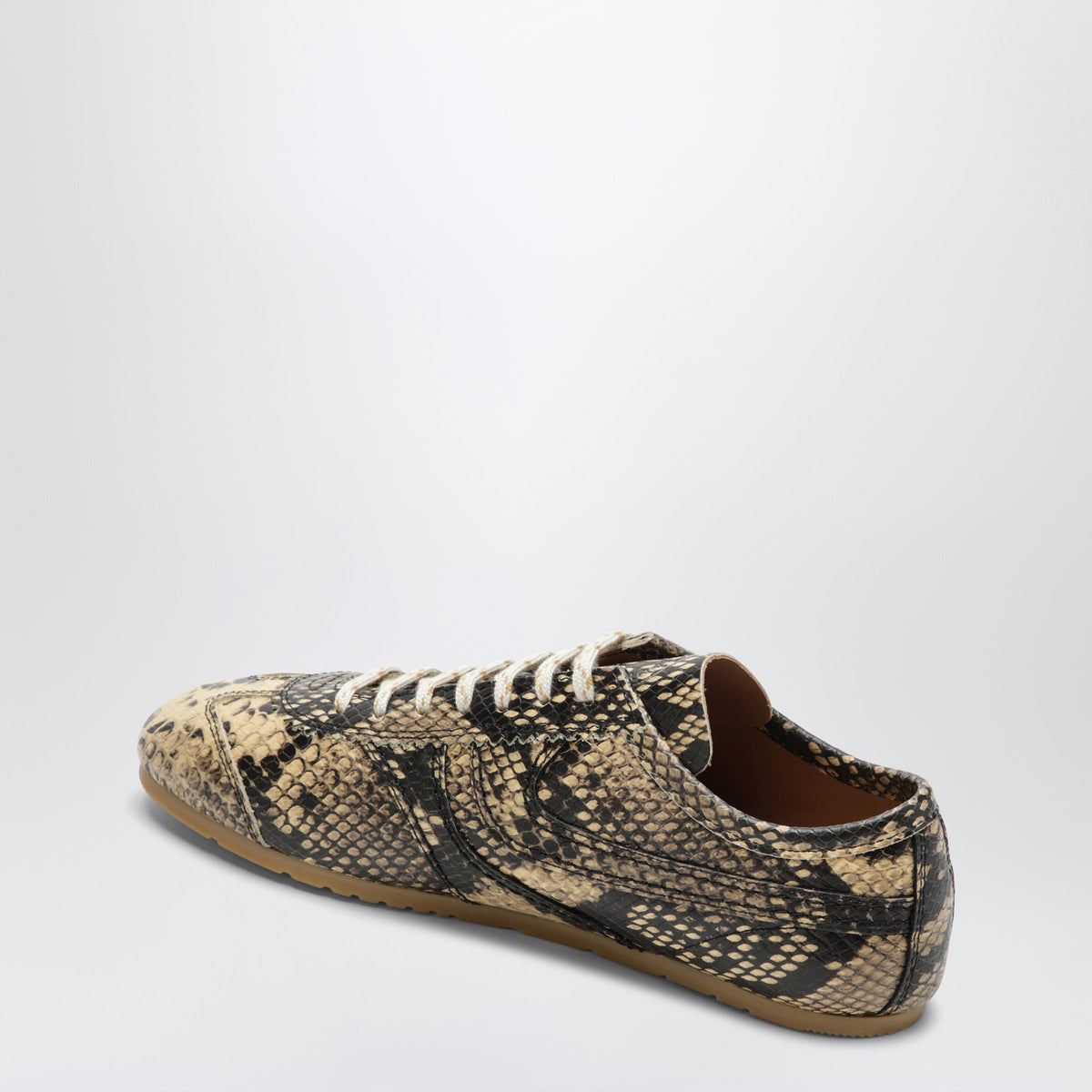 Dries Van Noten Beige Leather Sneakers Women DRIES VAN NOTEN