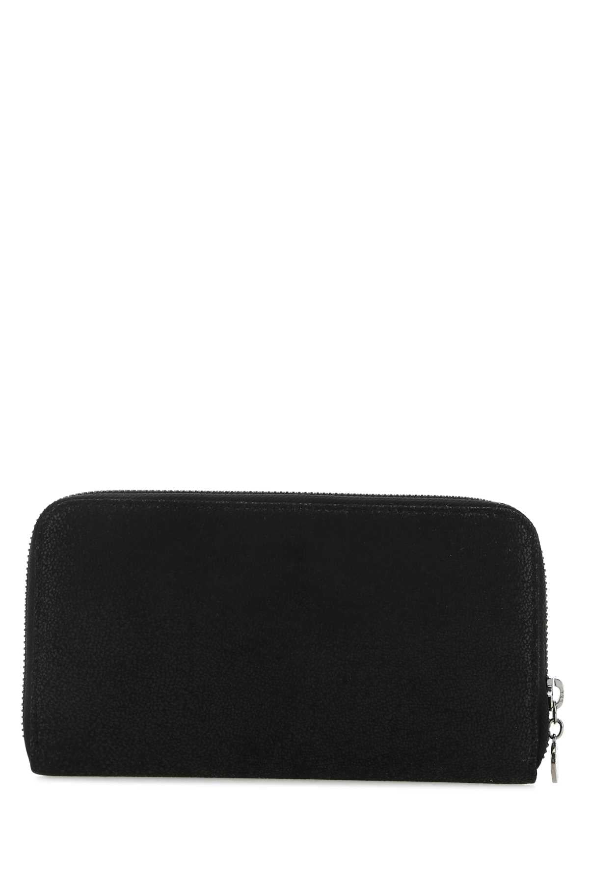 Stella Mccartney Women Black Shaggy Deer Falabella Wallet STELLA MCCARTNEY