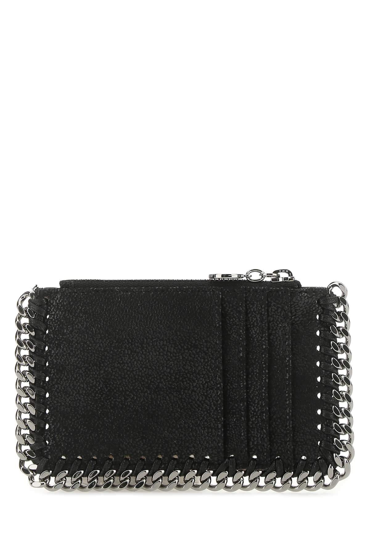 Stella Mccartney Women Black Shaggy Deer Card Holder STELLA MCCARTNEY