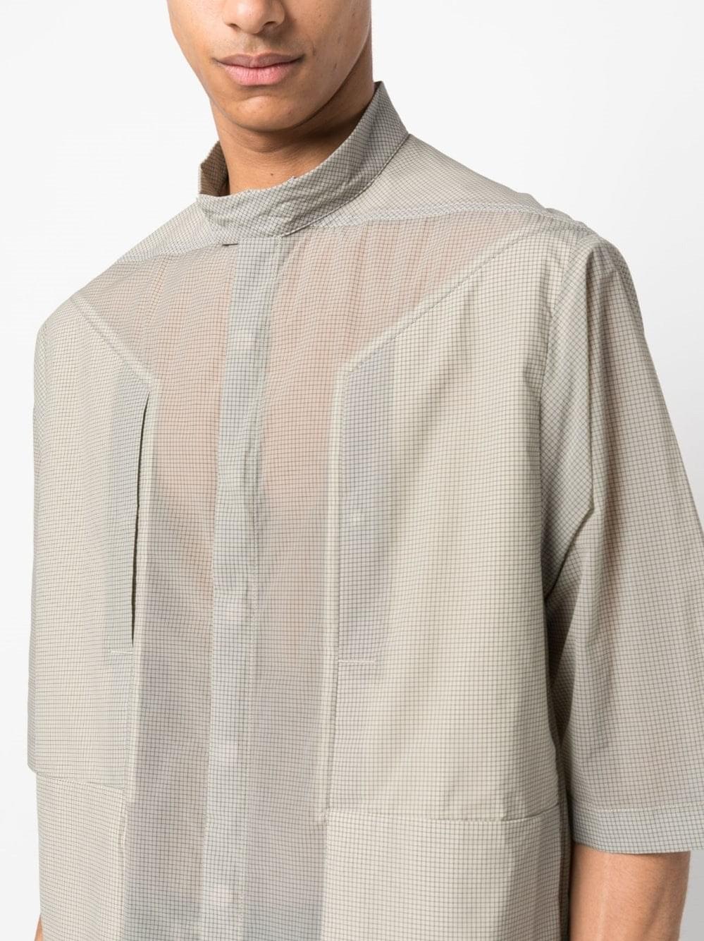 Rick Owens Men Oversized Shirt With Check Pattern RICK OWENS