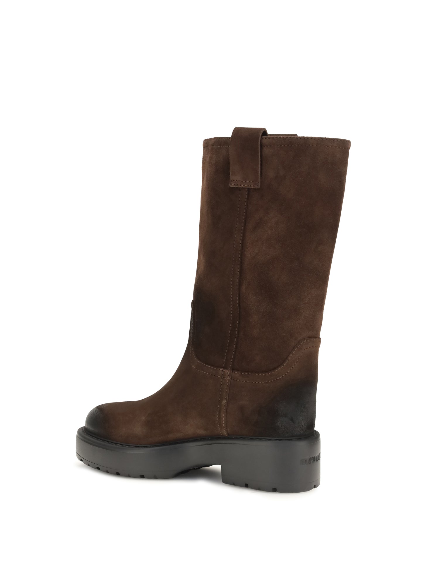 Miu Miu Women Suede Leather Boots MIU MIU