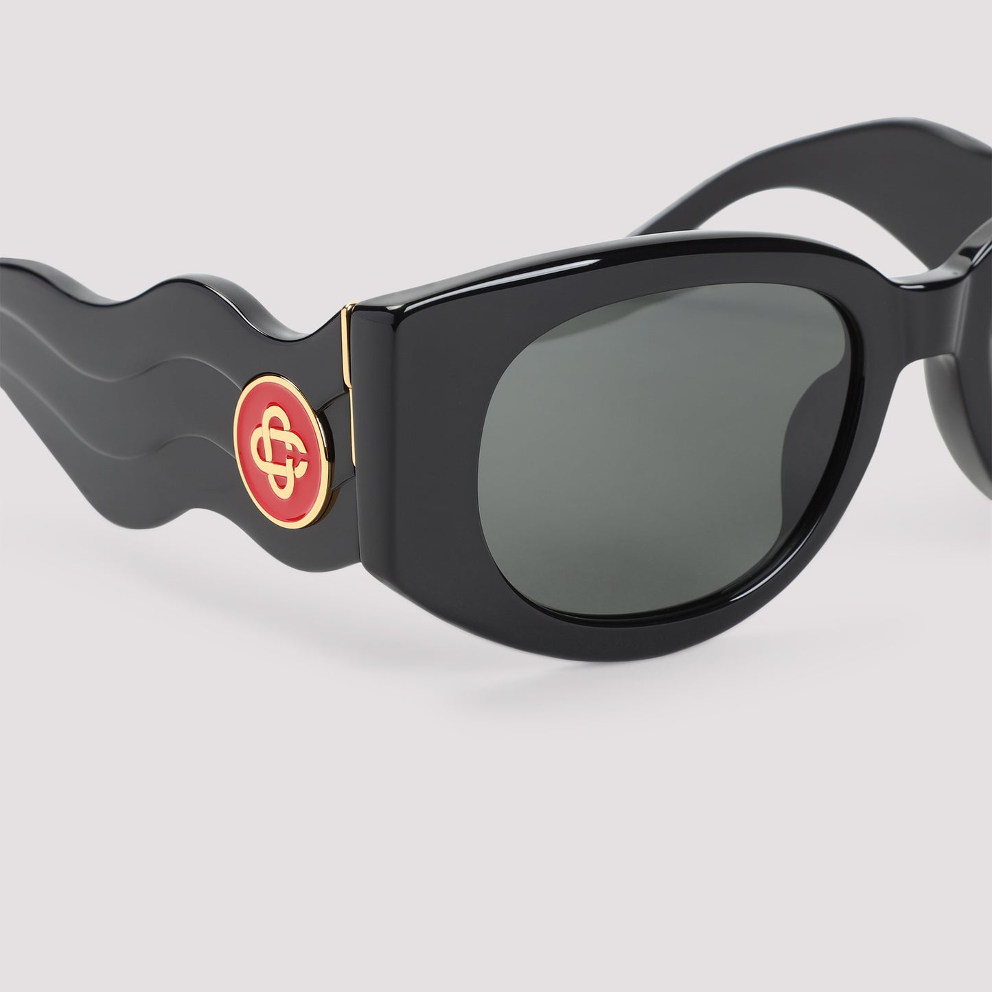 Casablanca Metal Oval Wave Acetate Sunglasses Men CASABLANCA