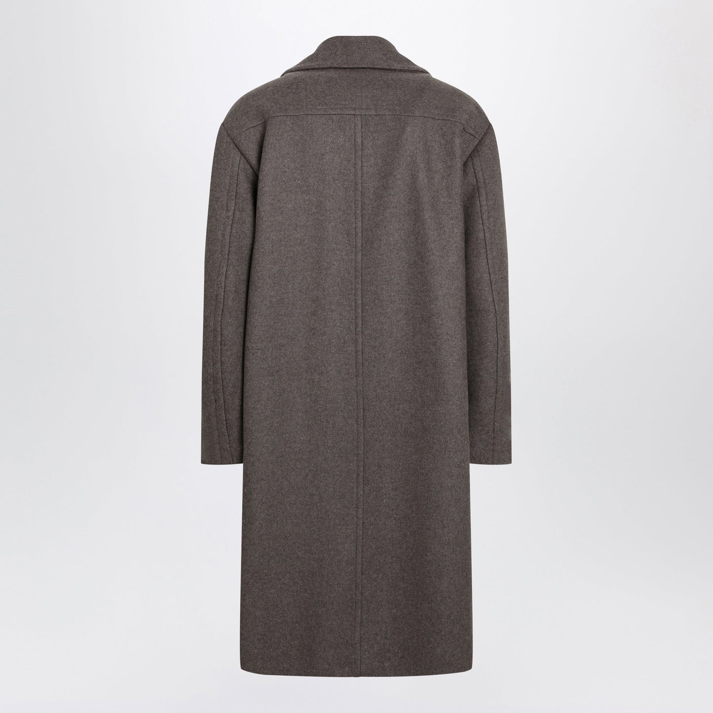 Dries Van Noten Taupe Double-Breasted Coat In A Wool Blend Men DRIES VAN NOTEN