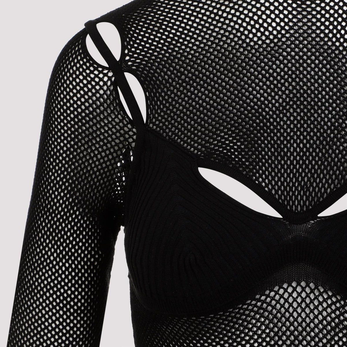 Off White Net Arrow Bralette Top Women Women OFF-WHITE