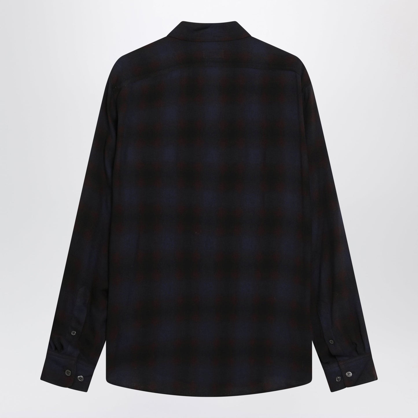Dries Van Noten Brown Check-Pattern Viscose Shirt Men DRIES VAN NOTEN