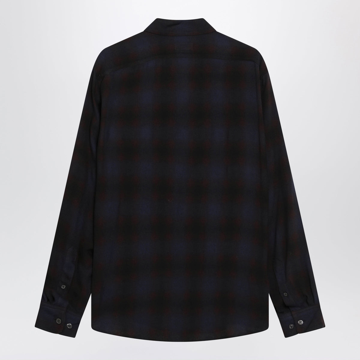 Dries Van Noten Brown Check-Pattern Viscose Shirt Men DRIES VAN NOTEN