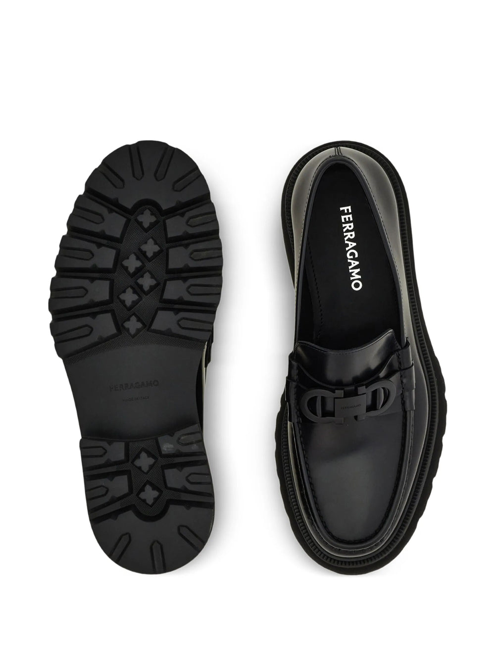 Ferragamo Men Gancini Ornament Loafers FERRAGAMO