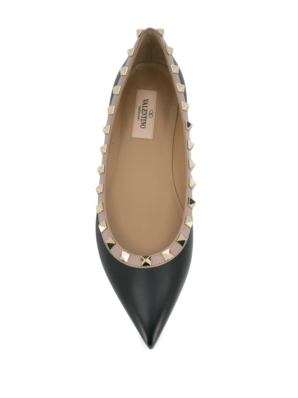 Valentino Garavani Women Rockstud Leather Ballet Flat VALENTINO GARAVANI