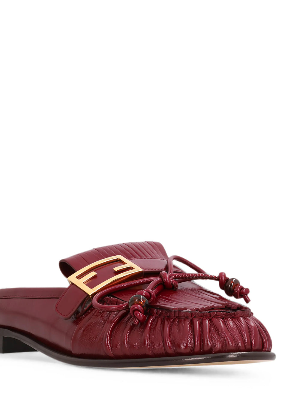 Fendi Women Baguette Leather Sabots FENDI
