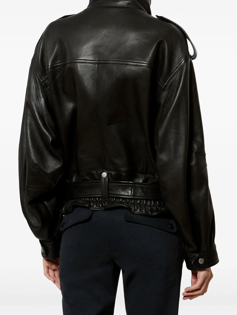 Isabel Marant Women Farza Leather Jacket ISABEL MARANT