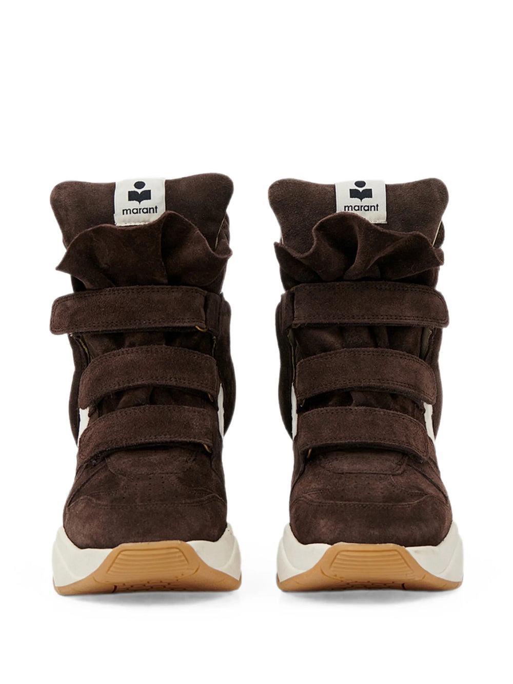 Isabel Marant Women Balskee High-Top Wedge Suede Sneakers