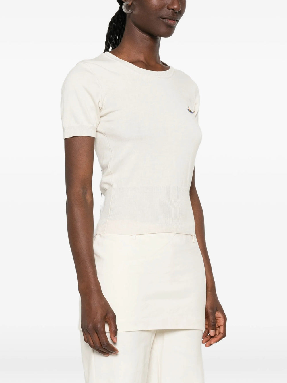 Vivienne Westwood Women Bea Orb-Embroidered Short-Sleeve Top VIVIENNE WESTWOOD