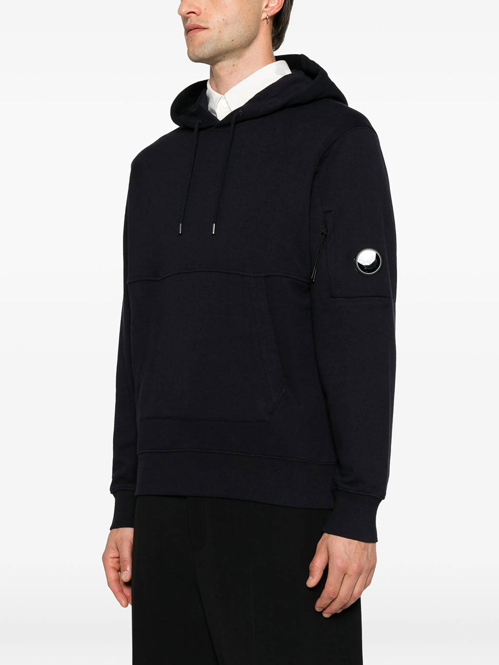 C.P. Company Men Diagonal Raised Fleece Hooded Lens Sweatshirt C.P. COMPANY