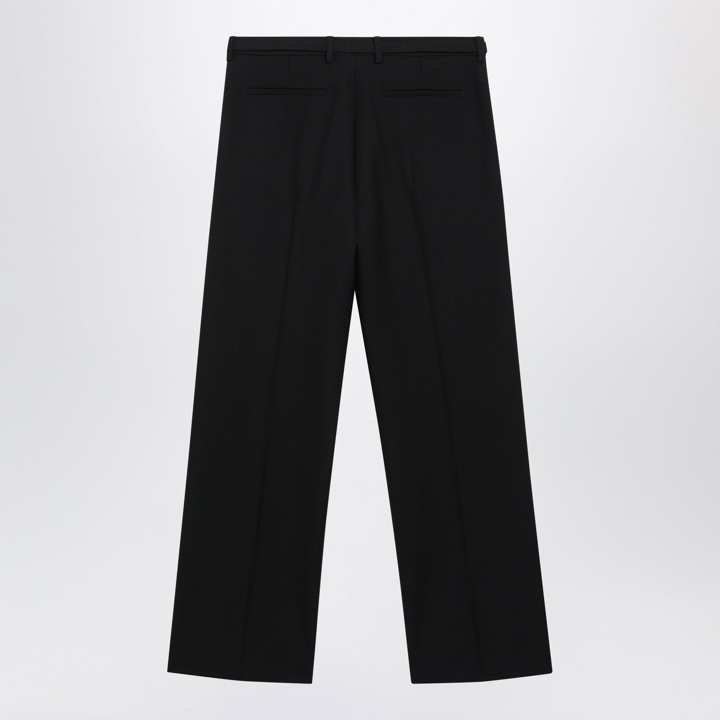 Dries Van Noten Black Wool Trousers With Belt Men DRIES VAN NOTEN