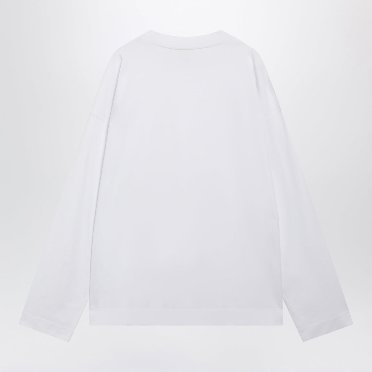 Dries Van Noten White Long-Sleeve Cotton T-Shirt Men DRIES VAN NOTEN
