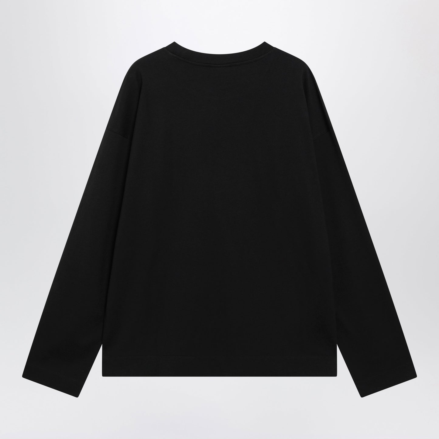 Dries Van Noten Black Long-Sleeve Cotton T-Shirt Men DRIES VAN NOTEN
