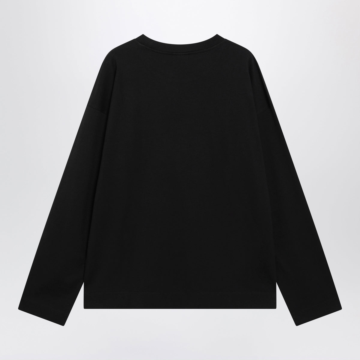 Dries Van Noten Black Long-Sleeve Cotton T-Shirt Men DRIES VAN NOTEN