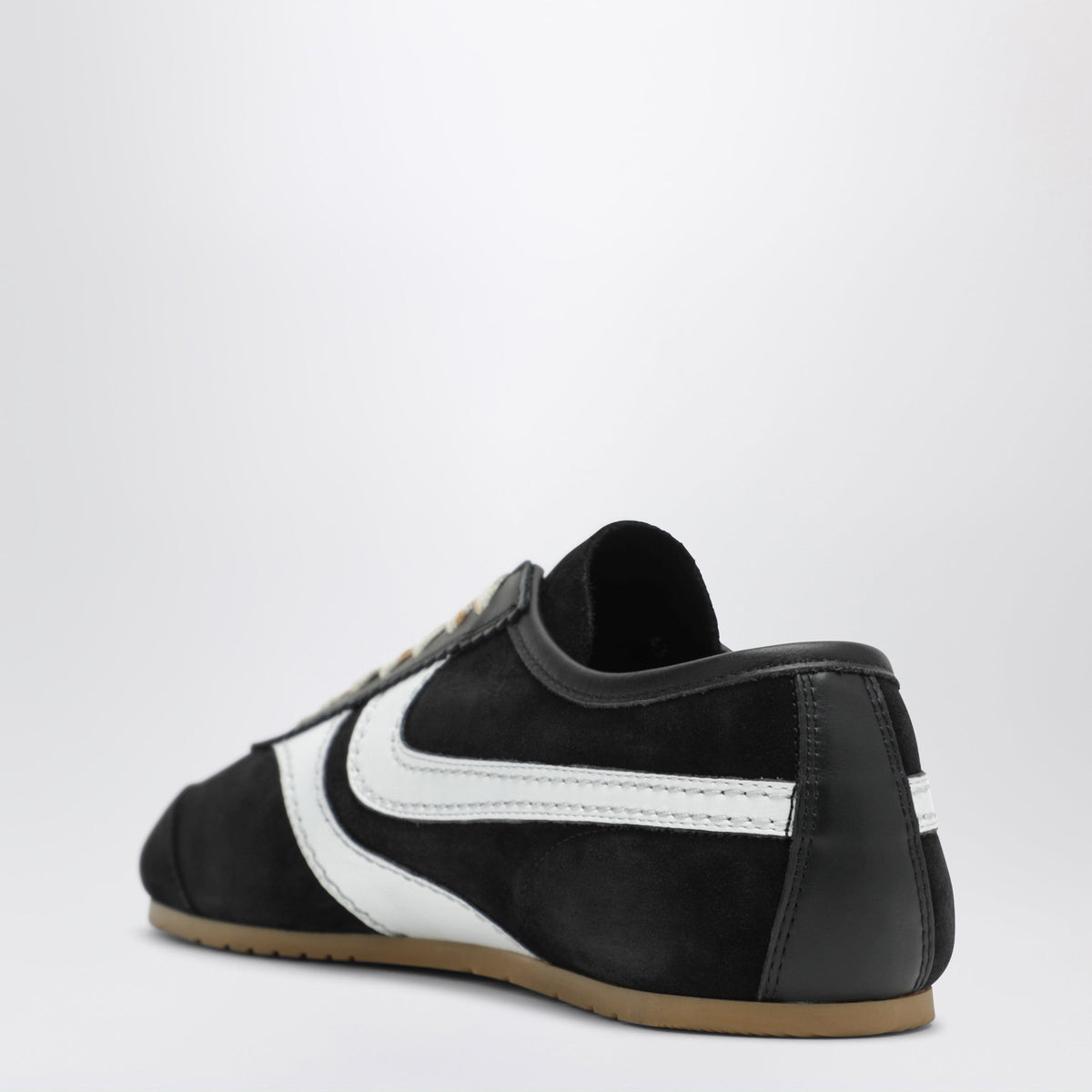 Dries Van Noten Schwarzer Und Weiãÿer Sneaker Aus Leder Und Wildleder Men DRIES VAN NOTEN