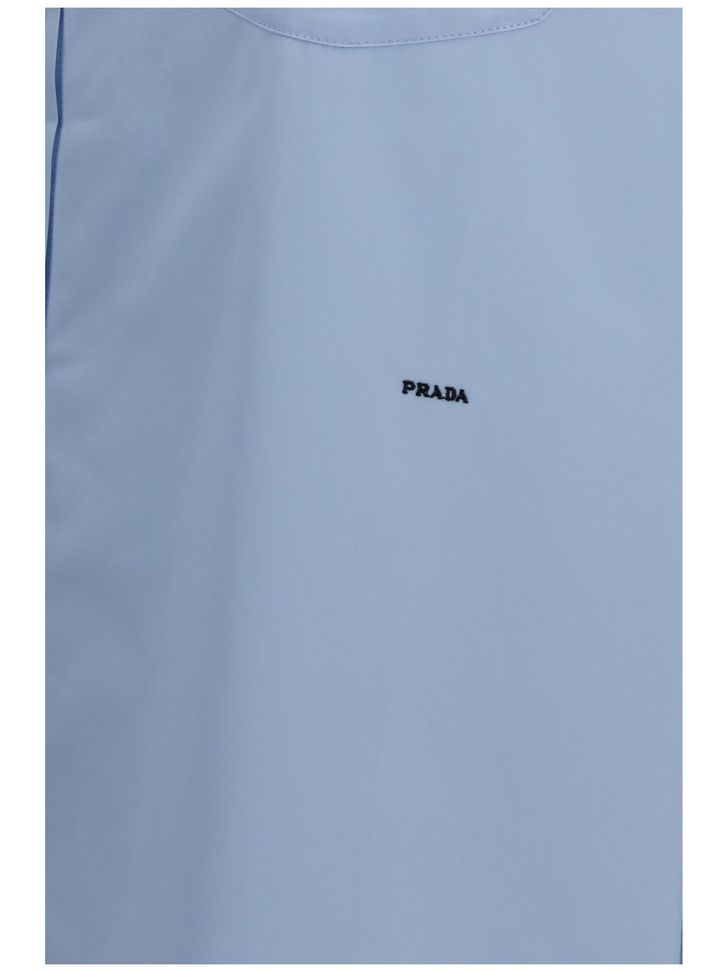Prada Women Oversized Shirt With Pocket And Embroidered Logo PRADA
