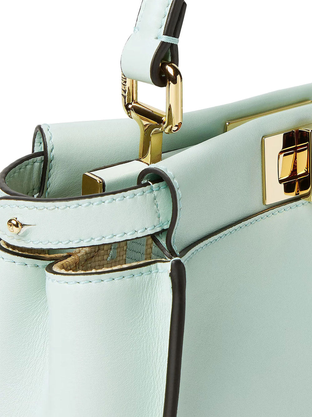 Fendi Women Peekaboo Mini Vit.Seta/Pagli FENDI