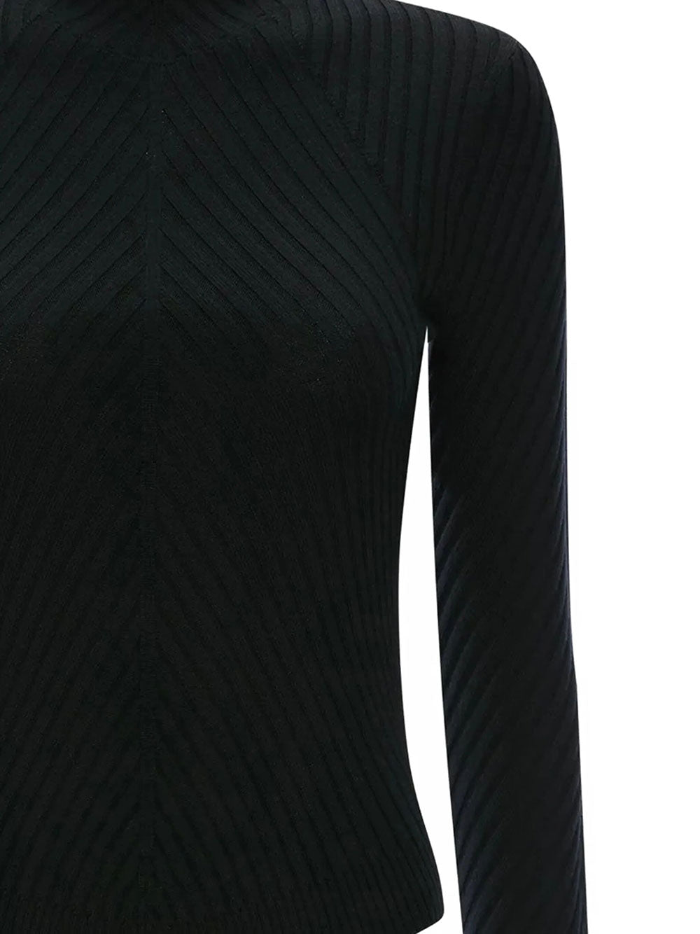 Victoria Beckham Women Ribbed Ls Polo VICTORIA BECKHAM