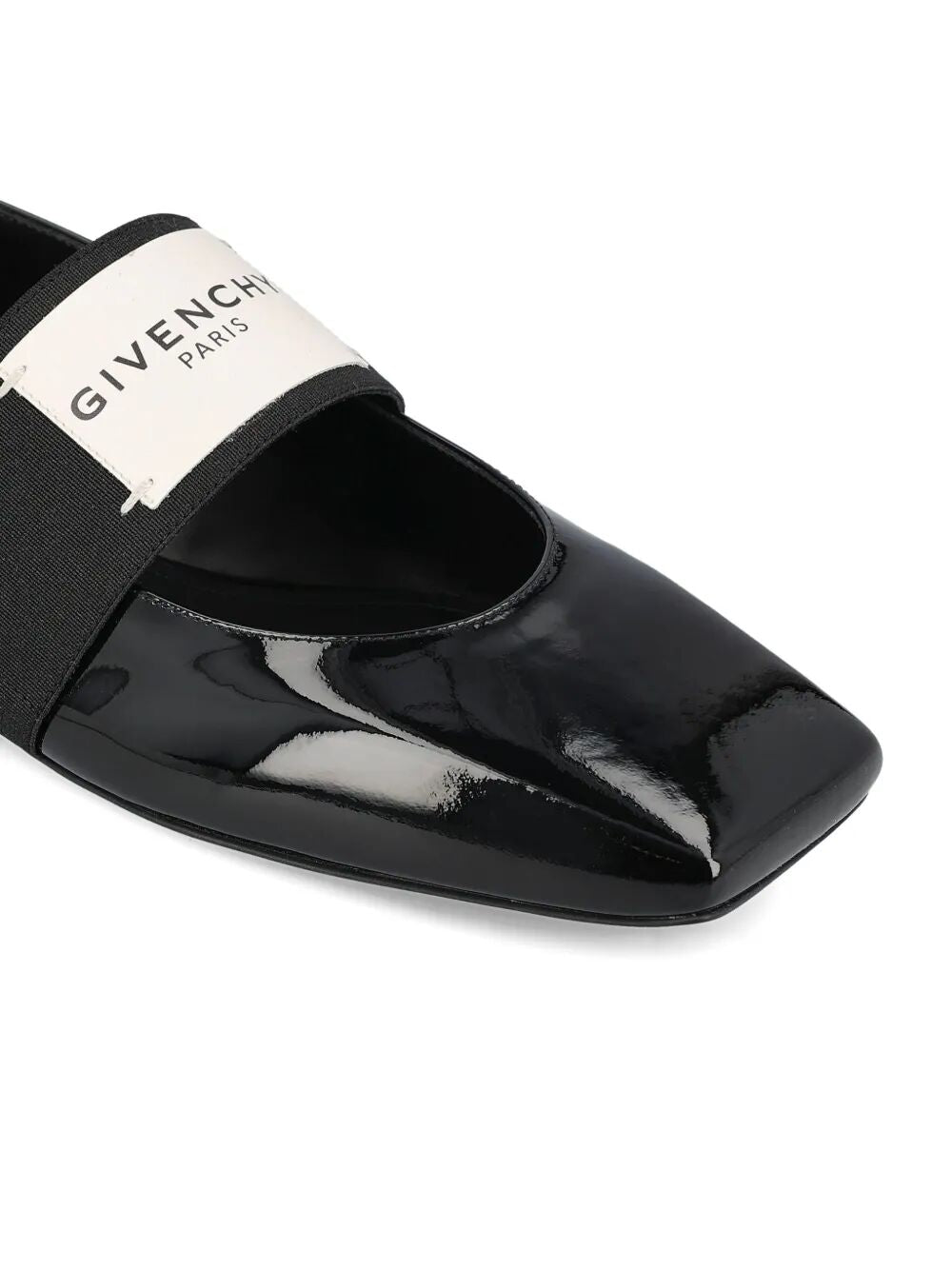 Givenchy Women Sliced Square Ballerinas In Patent Leather GIVENCHY