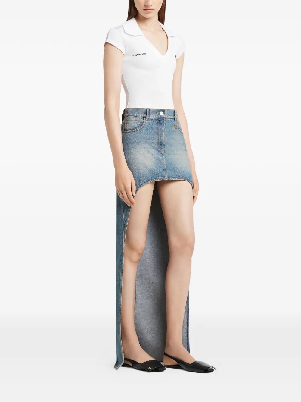 Courreges Women Sports Cropped Polo COURREGES