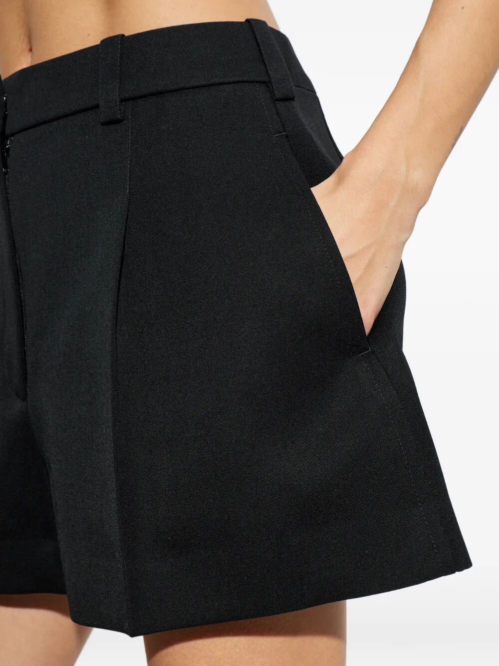 Givenchy Women Pleated Wool Shorts GIVENCHY