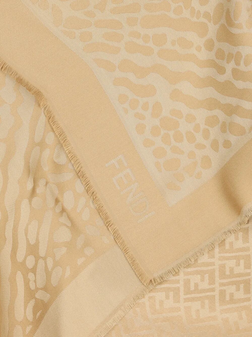 Fendi Women Silk Blend Squared Scarf FENDI