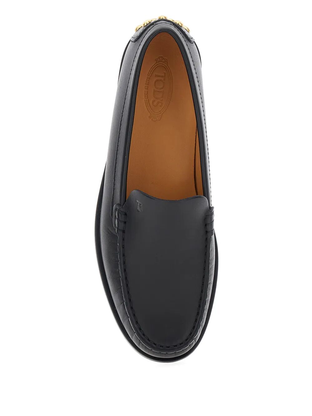 Tod's Women Leather Loafers With Metal Gommini