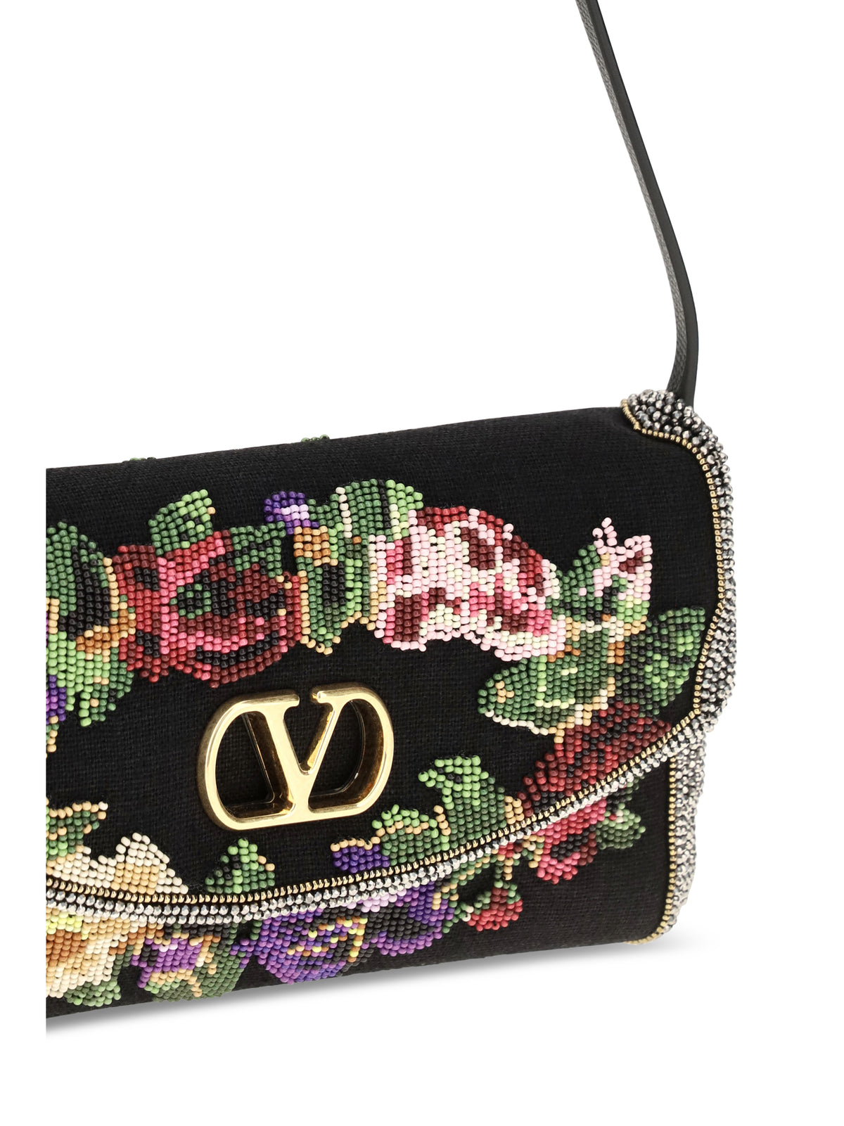 Valentino Garavani Women Small Devain Embroidered Shoulder Bag VALENTINO GARAVANI
