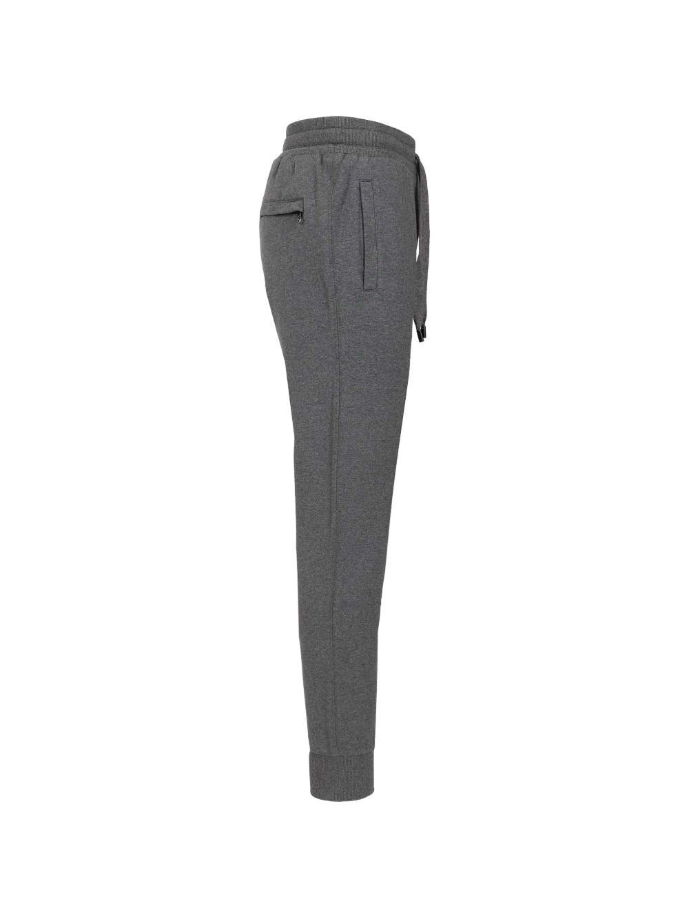 Dolce & Gabbana Men Jersey Trousers With Heraldic Patch DOLCE & GABBANA