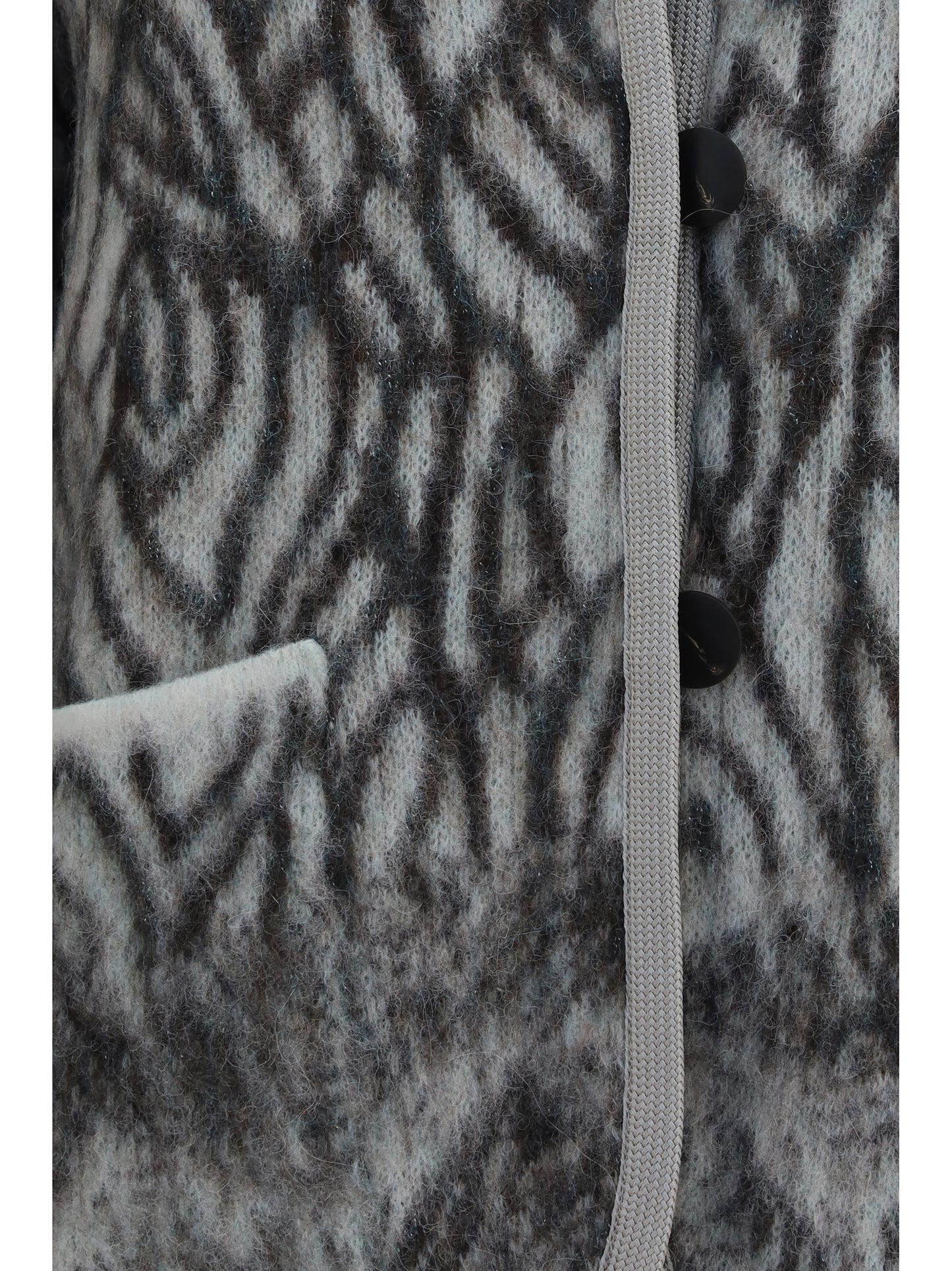 Forte_Forte Women Heron Feather Motif Brushed Cardigan FORTE FORTE