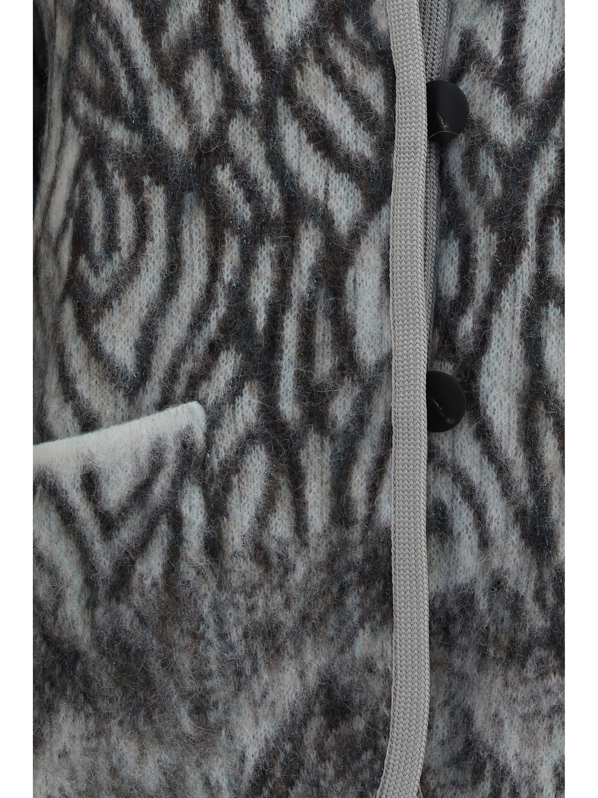 Forte_Forte Women Heron Feather Motif Brushed Cardigan FORTE FORTE