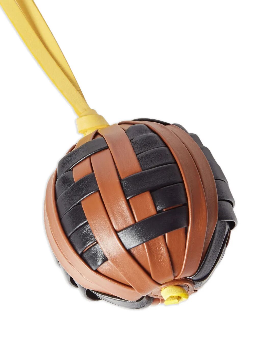 Fendi Men Ff Sphera Woven Leather Charm FENDI