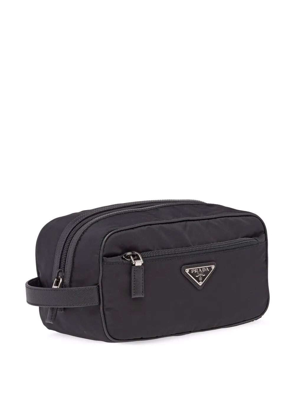 Prada Men Re-Nylon And Saffiano Leather Travel Pouch PRADA
