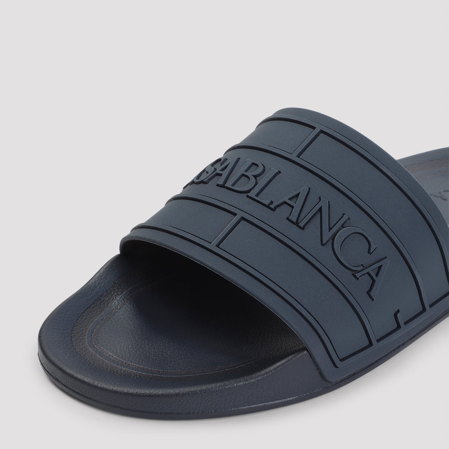 Casablanca Logo Pool Slides Men CASABLANCA