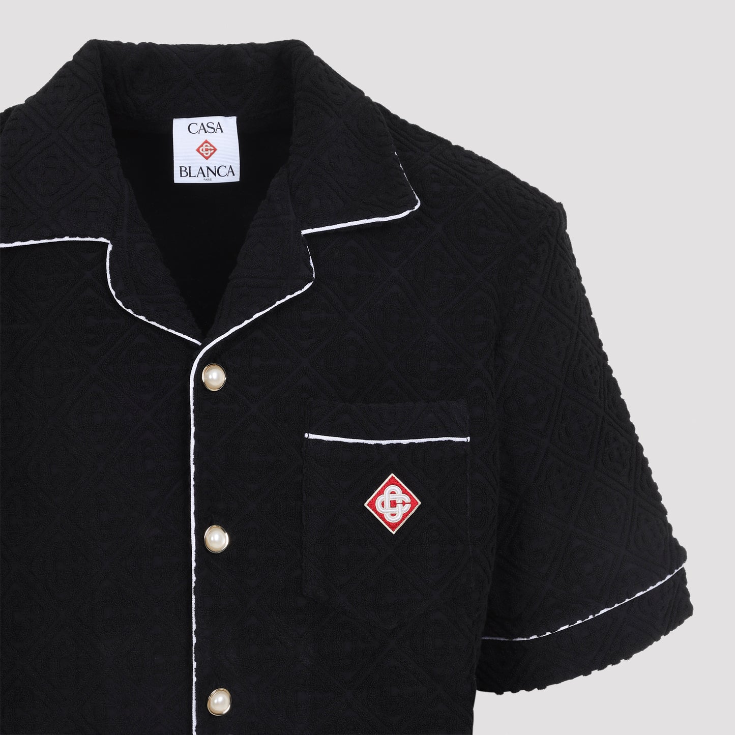 Casablanca Towelling Monogram Shirt Men CASABLANCA