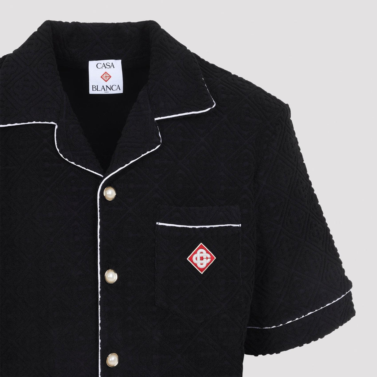 Casablanca Towelling Monogram Shirt Men CASABLANCA