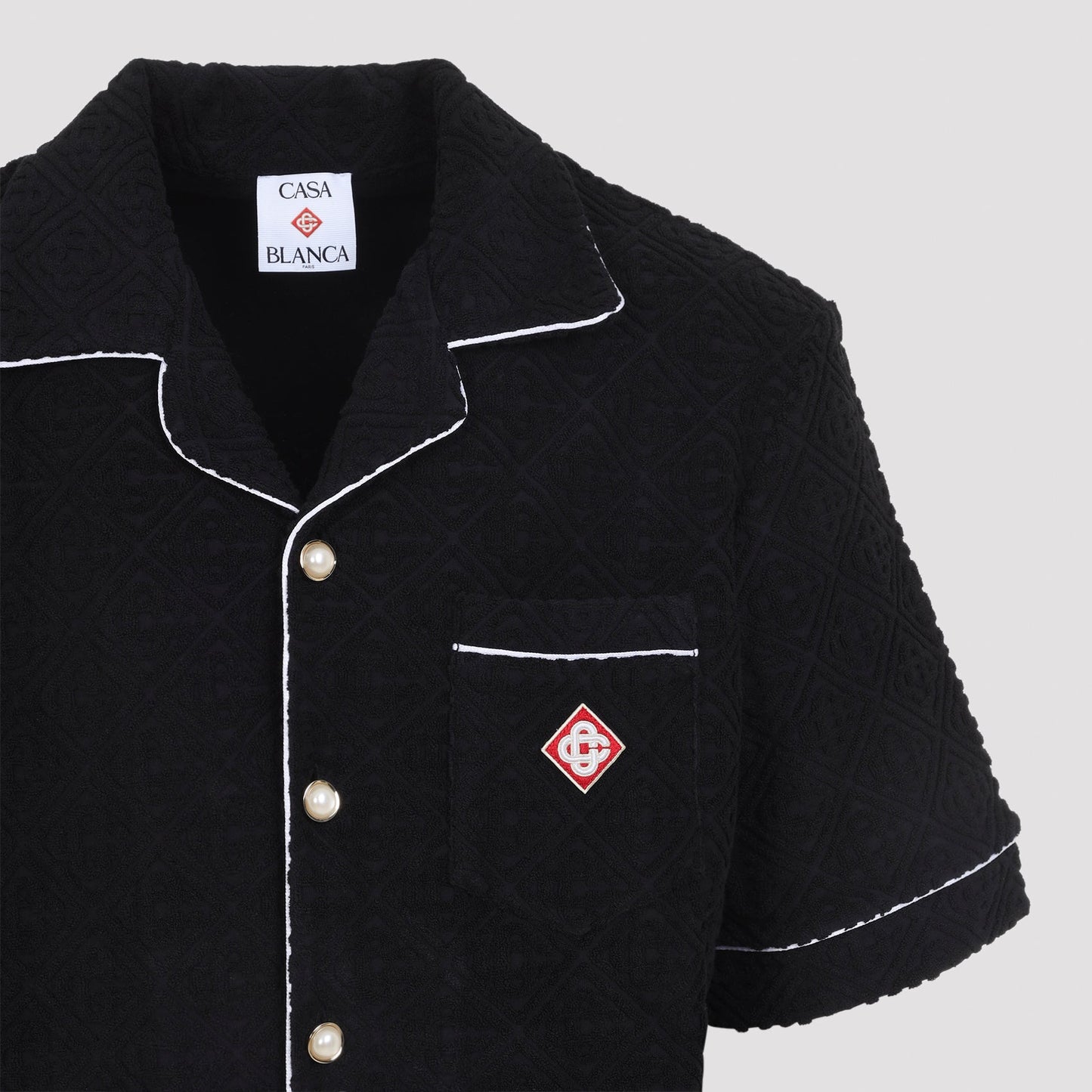 Casablanca Towelling Monogram Shirt Men CASABLANCA