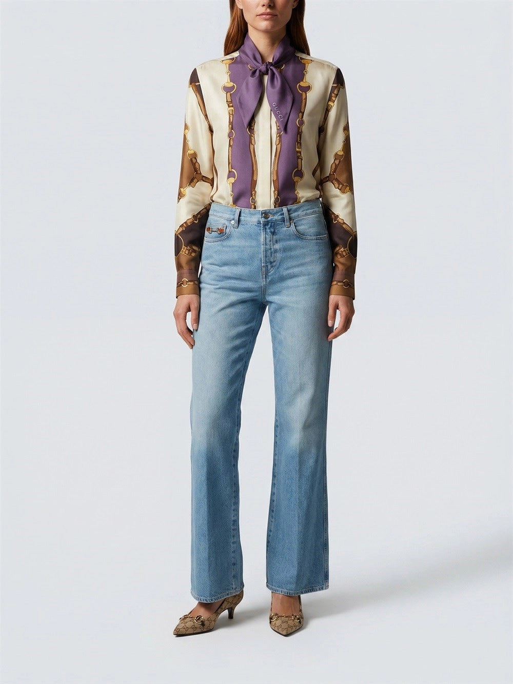 Gucci Women `Golden Equestrian` Shirt GUCCI