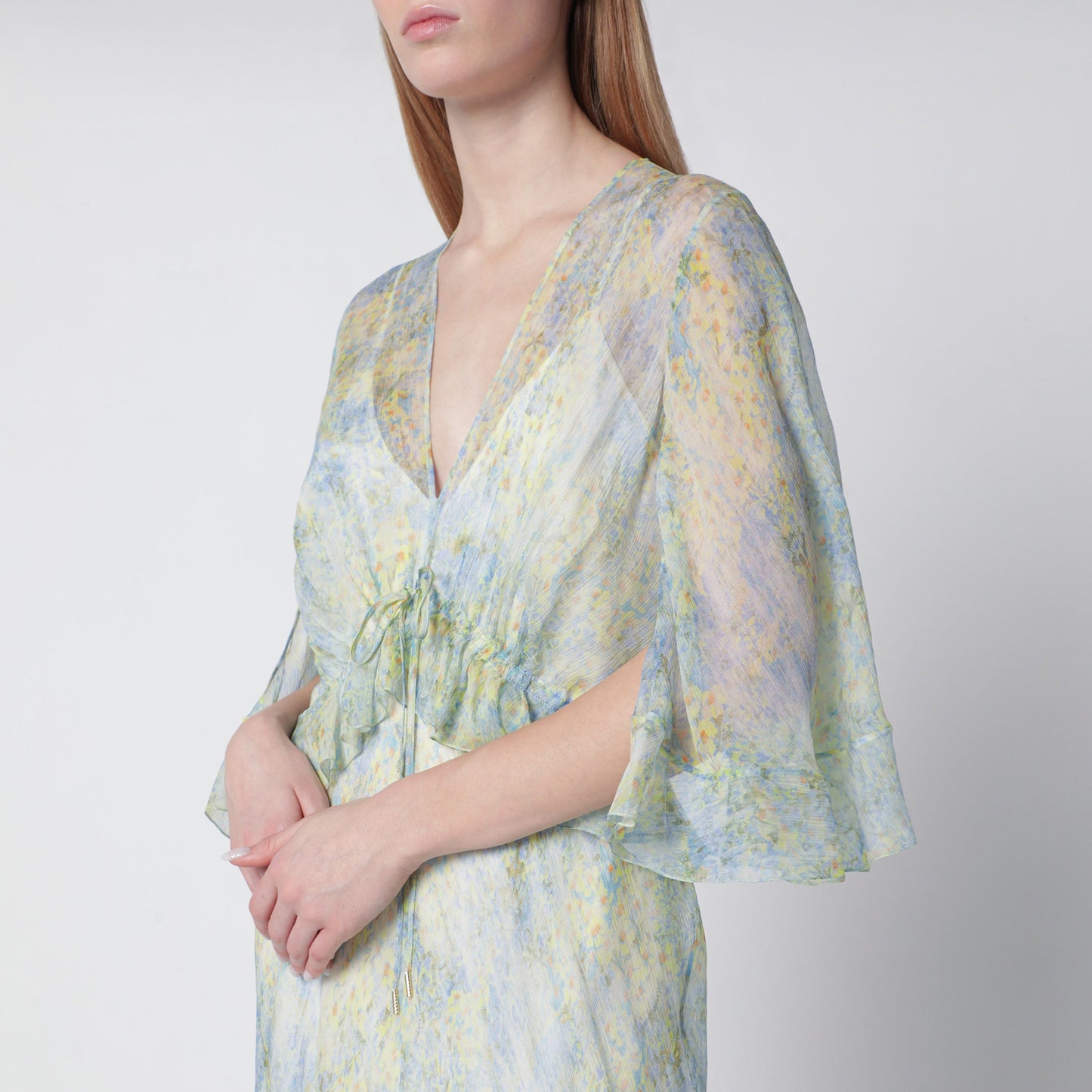 Alberta Ferretti Long Dress With Floral Pattern Women ALBERTA FERRETTI