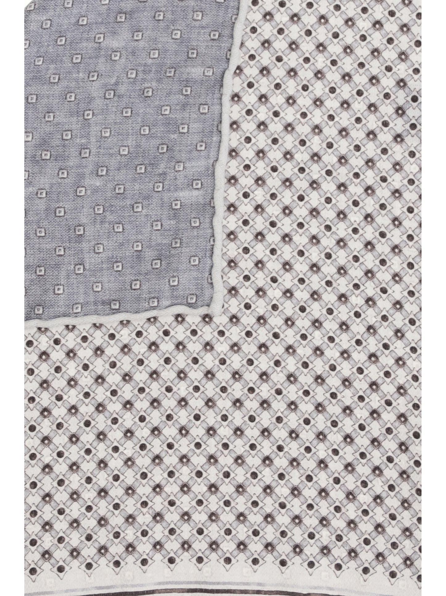 Brunello Cucinelli Men Silk Pochette With Geometric Pattern BRUNELLO CUCINELLI
