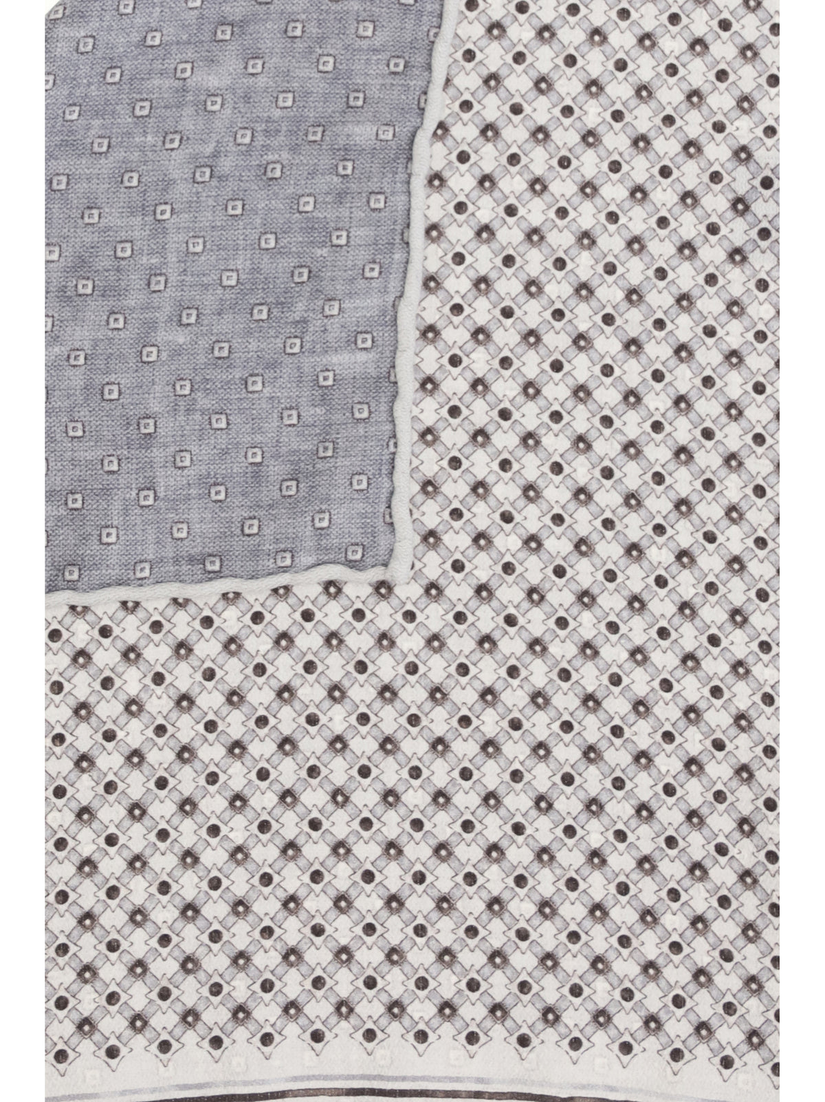 Brunello Cucinelli Men Silk Pochette With Geometric Pattern BRUNELLO CUCINELLI
